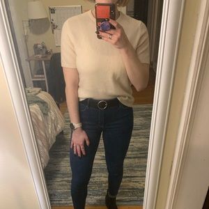 Lord and Taylor Cream Cashmere Sweater